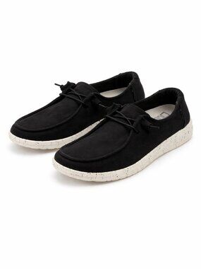 Hey Dude Wendy Black Slip On Shoes Size 8 Lightweight Comfort Casual Travel